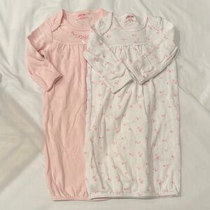 Little Me Pink and White Floral Sleep Sacks